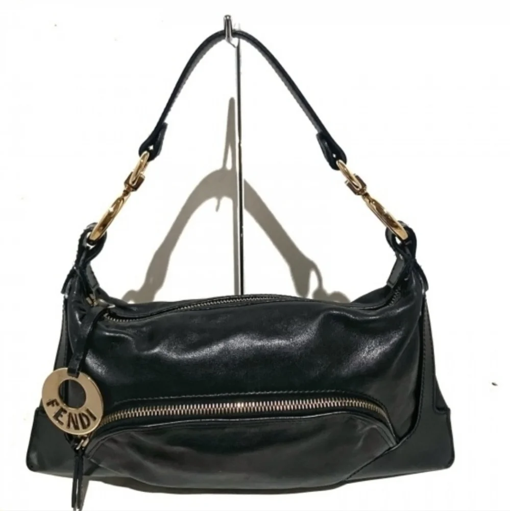Fendi leather zucca baguette bag - Picture 1 of 16